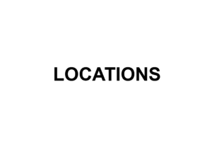 13 - Locations