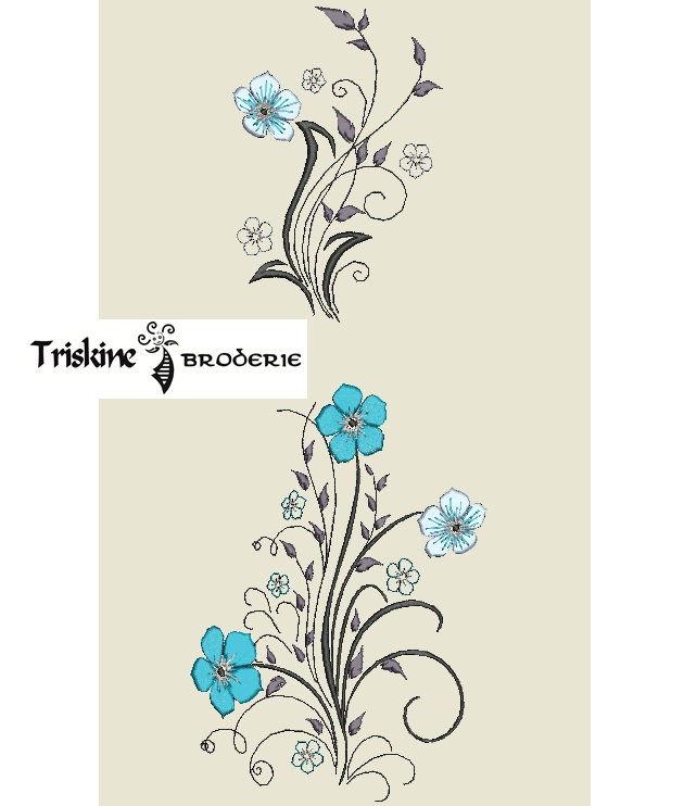 Fleurs bleues